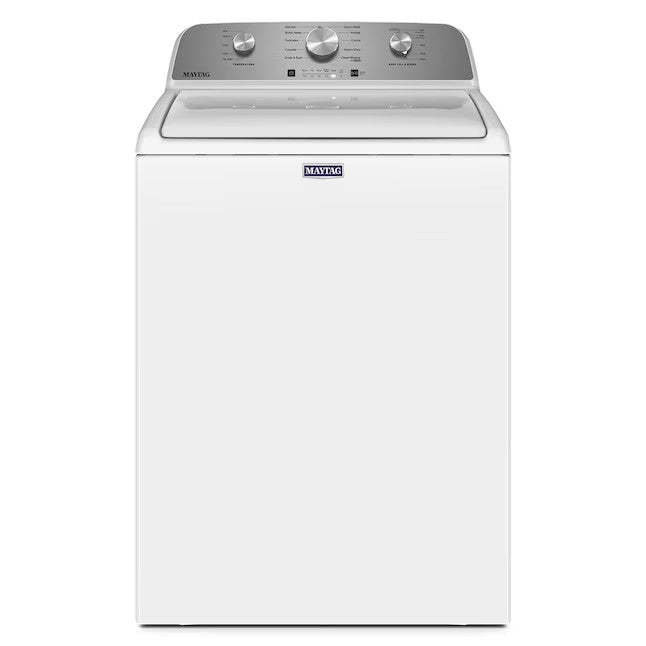 Maytag 4.5-cu ft High Efficiency Agitator Top-Load Washer (White)