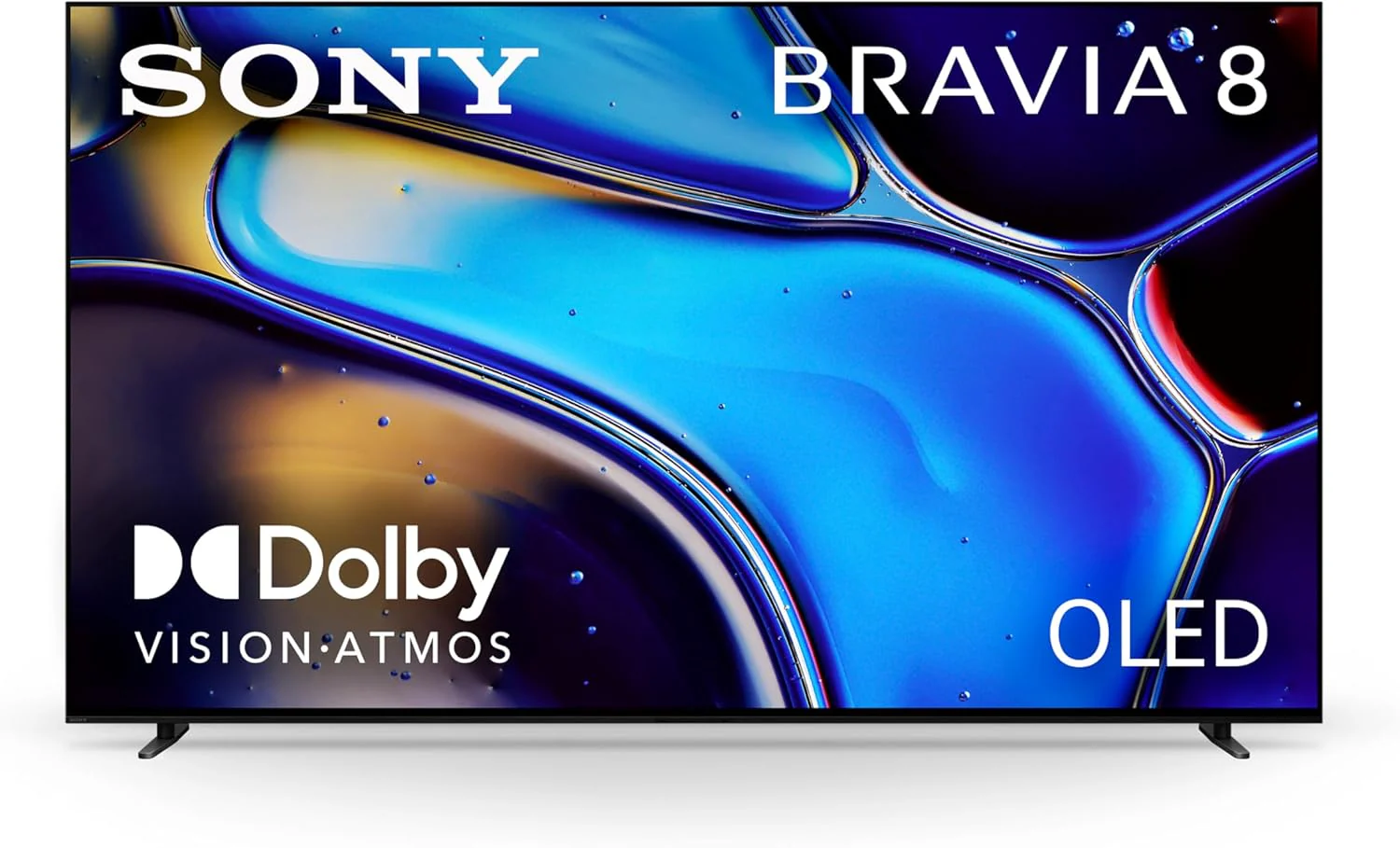 Sony 65 Inch OLED 4K Ultra HD TV BRAVIA 8 Smart Google TV with Dolby Vision HDR and Exclusive Features for PlayStation 5 (K-65XR80)