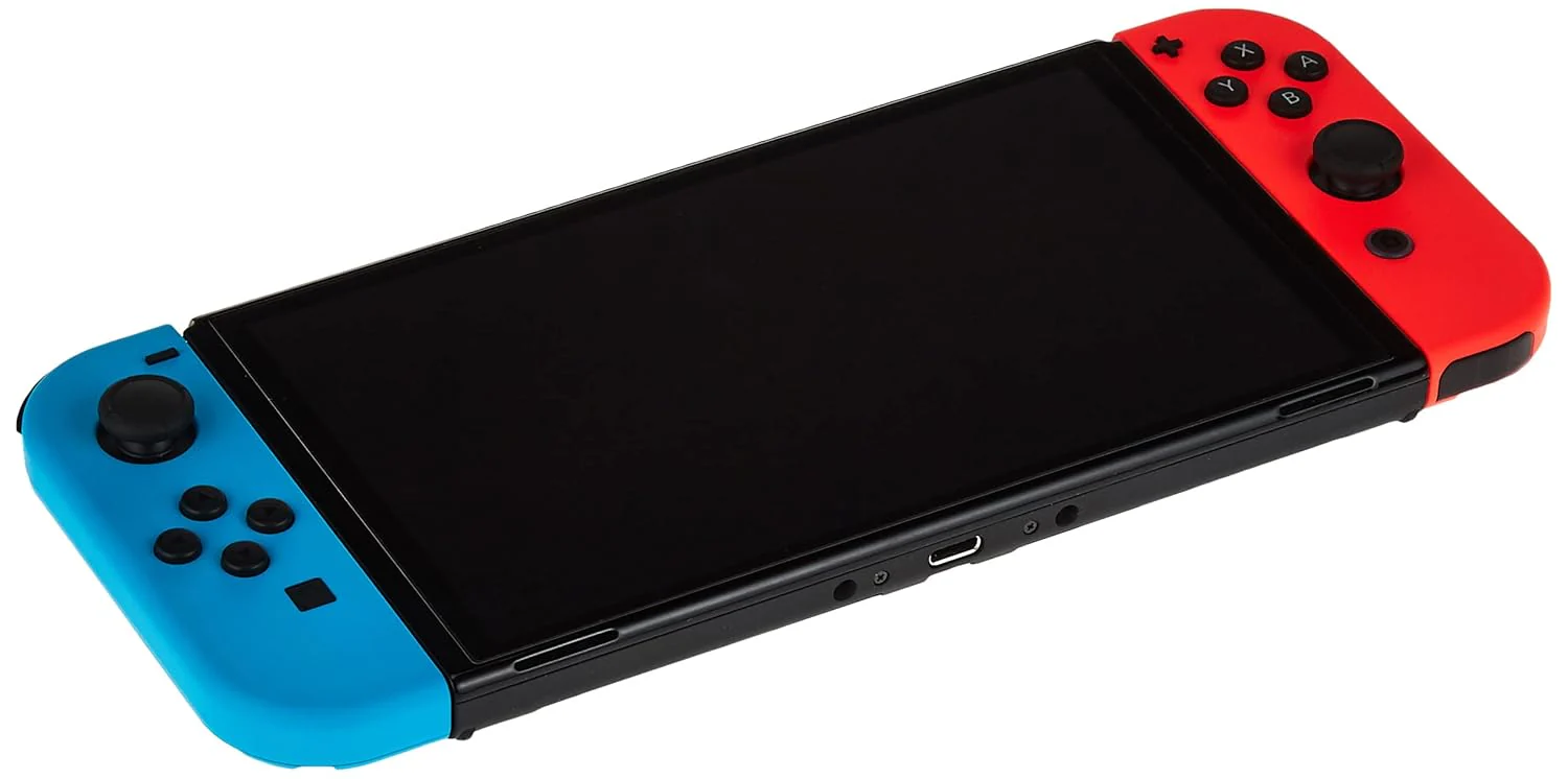Nintendo Switch – OLED Model w/Neon Red & Neon Blue Joy-Con