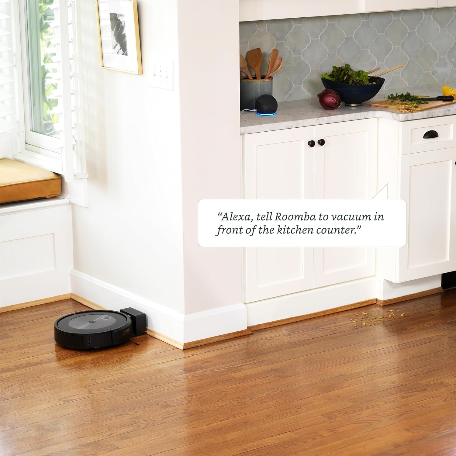 iRobot® Roomba® j7+ Wi-Fi enabled robot vacuum cleaner with automatic suction station