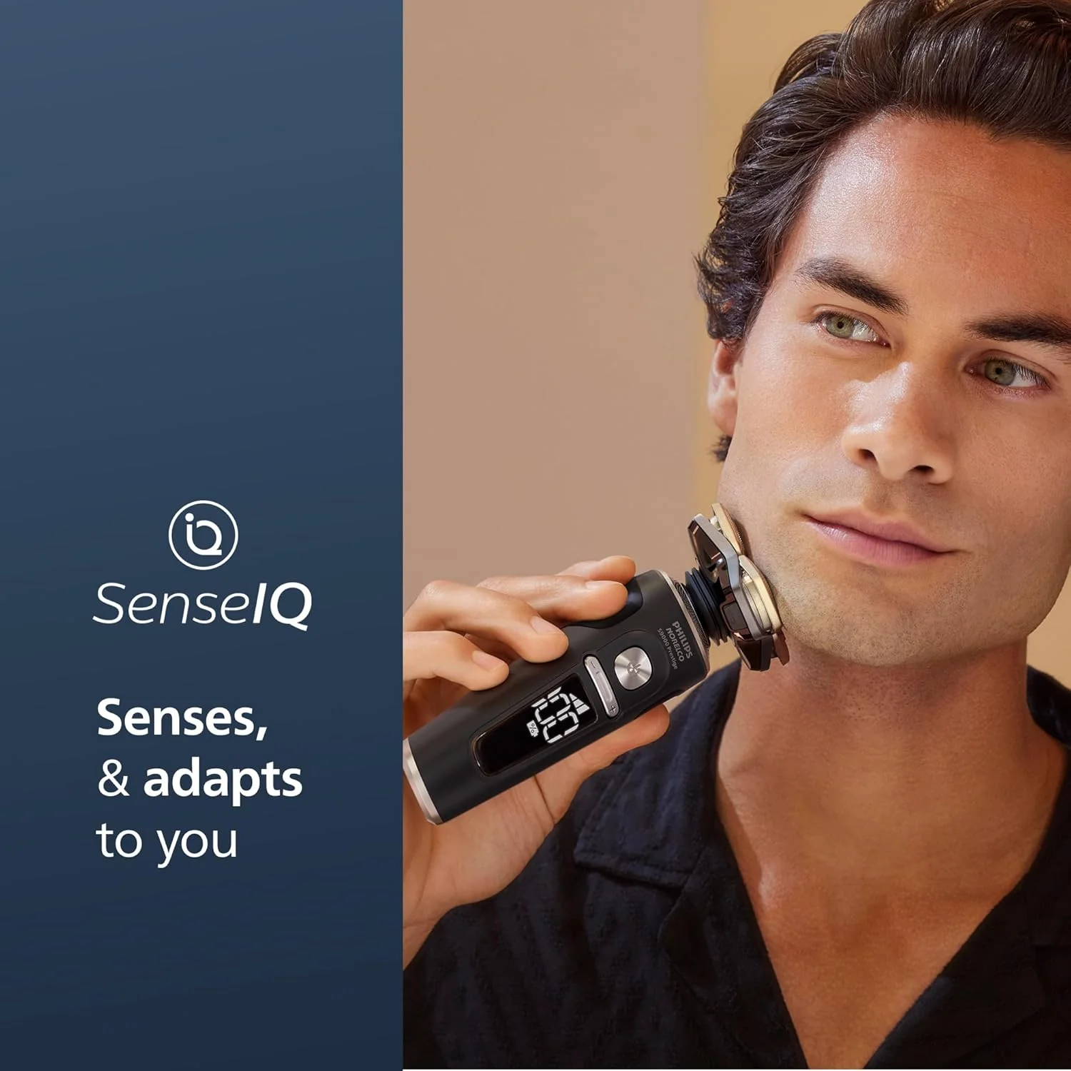 Philips Norelco S9000 Prestige Electric Shaver with Qi-Charger, Precision Trimmer and Premium Case, SP9872/86