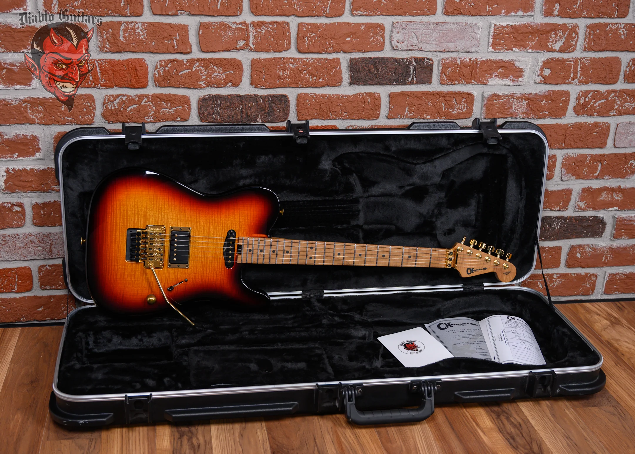 Charvel USA Custom Shop Select CCS ST2 HS FR Flame Maple Top 3-Tone Sunburst 2022 w/OHSC