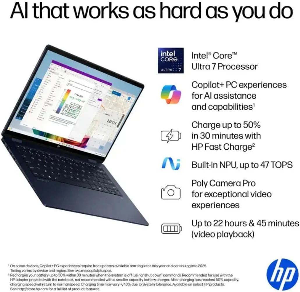 HP OmniBook X Flip 2-in-1 Laptop,14