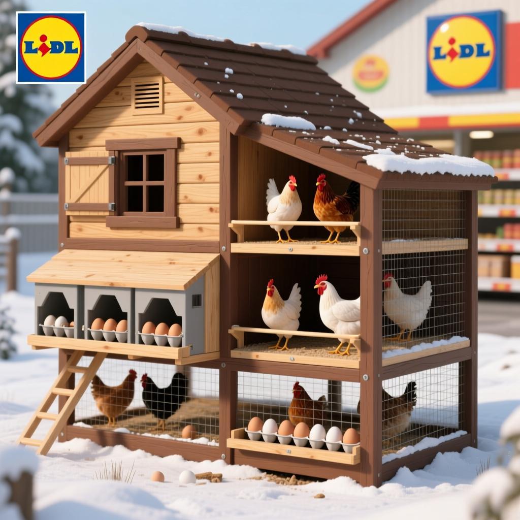 Miweba MyAnimal Hühnerstall MH-15 XXL | 186x146x147 cm - Für 7 Hühner - Nistkasten mit Freilaufgehege - Sitzstange - Winterfest - 2 Ebenen - Hühnerhaus mit Eiablage - Kiefernholz - Voliere