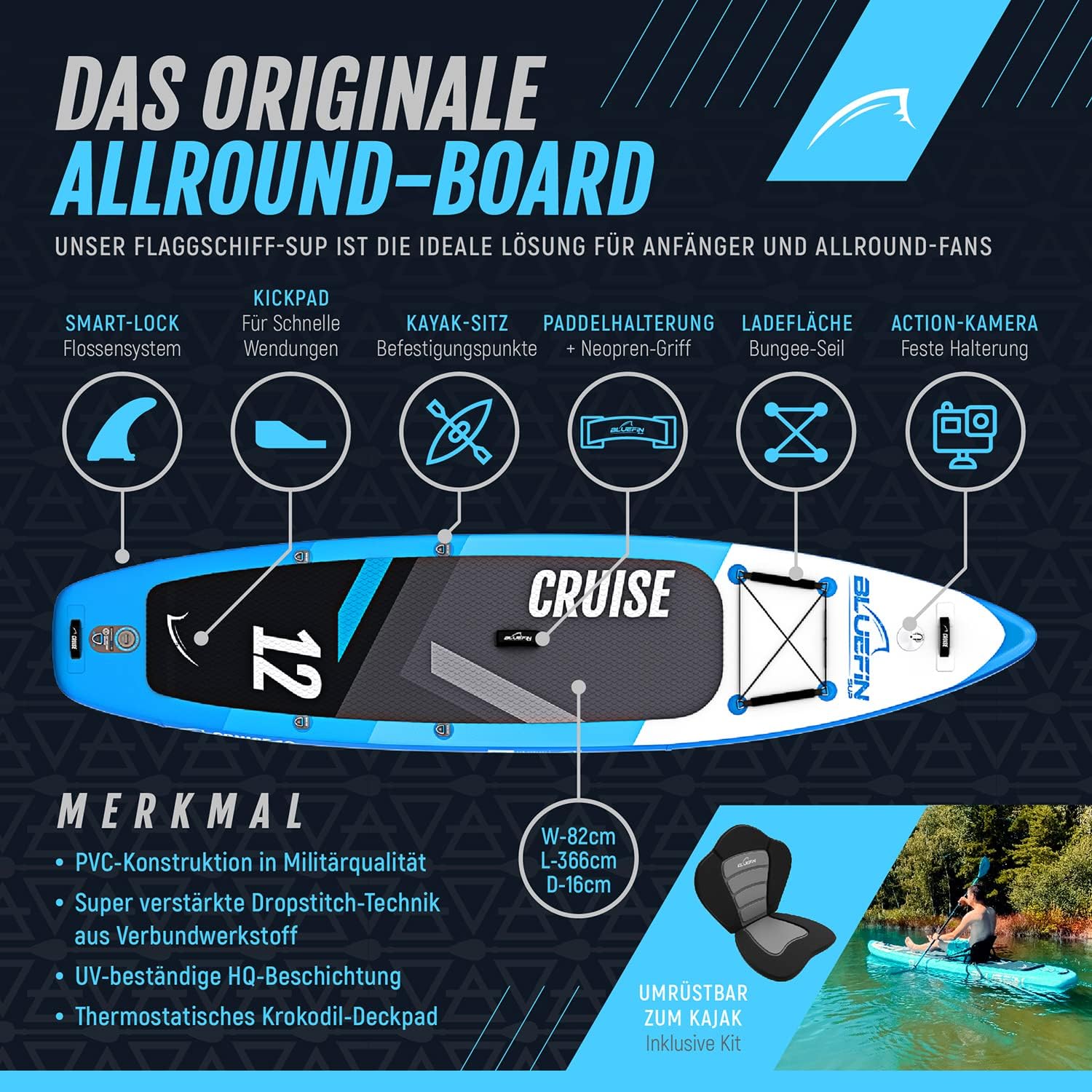 Bluefin Cruise SUP Board Set