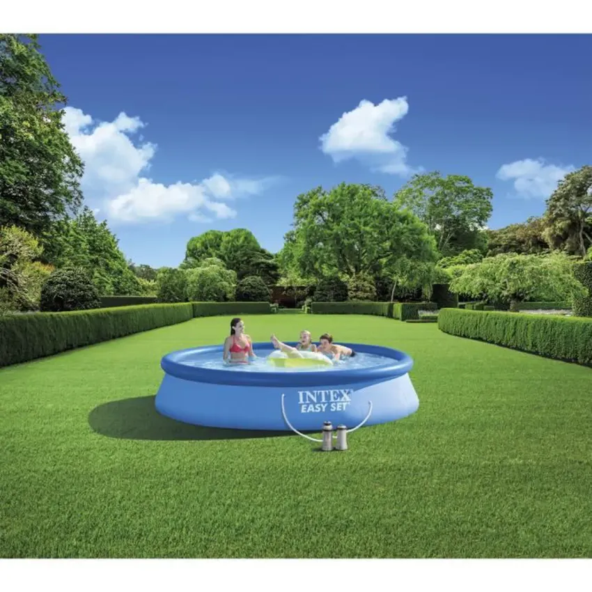 Kit piscine easy set autoportante (&oslash;)3,96 x (h)0,84m et p&eacute;diluve