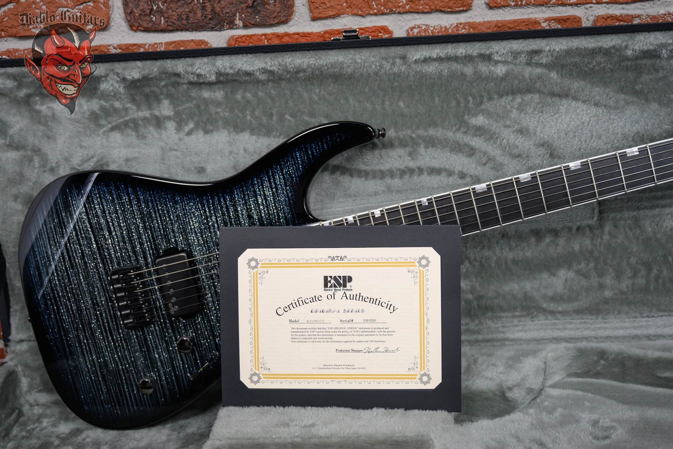 ESP Original Series M-II CTM NT/E Glitter Storm Black 2024 w/OHSC