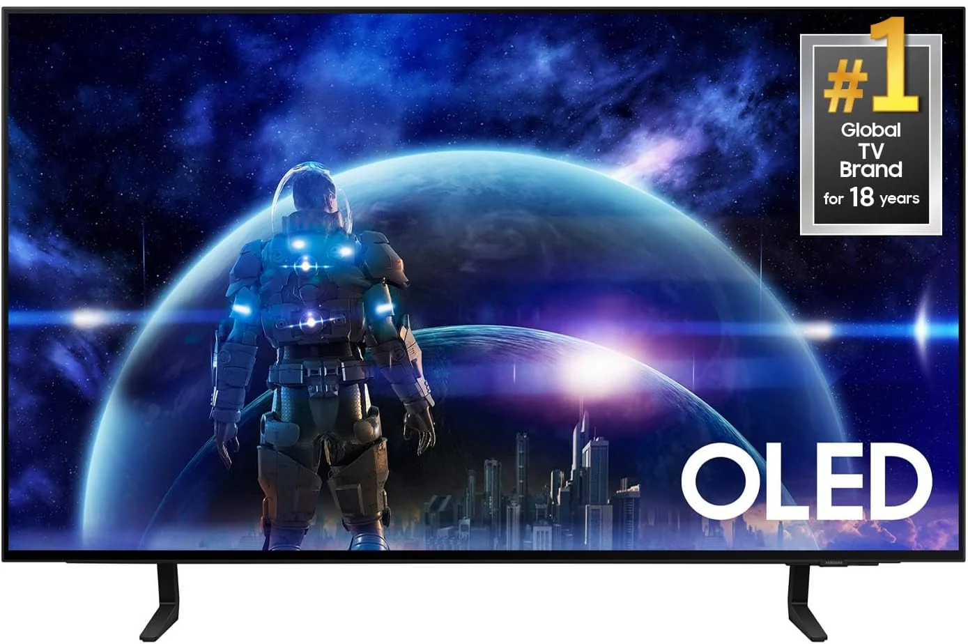 Samsung 55-Inch Class OLED 4K S90D Series HDR+ Smart TV w/Dolby Atmos, Object Tracking Sound Lite, Motion Xcelerator, Real Depth Enhancer, 4K AI Upscaling, Alexa Built-in (QN55S90D, 2024 Model)