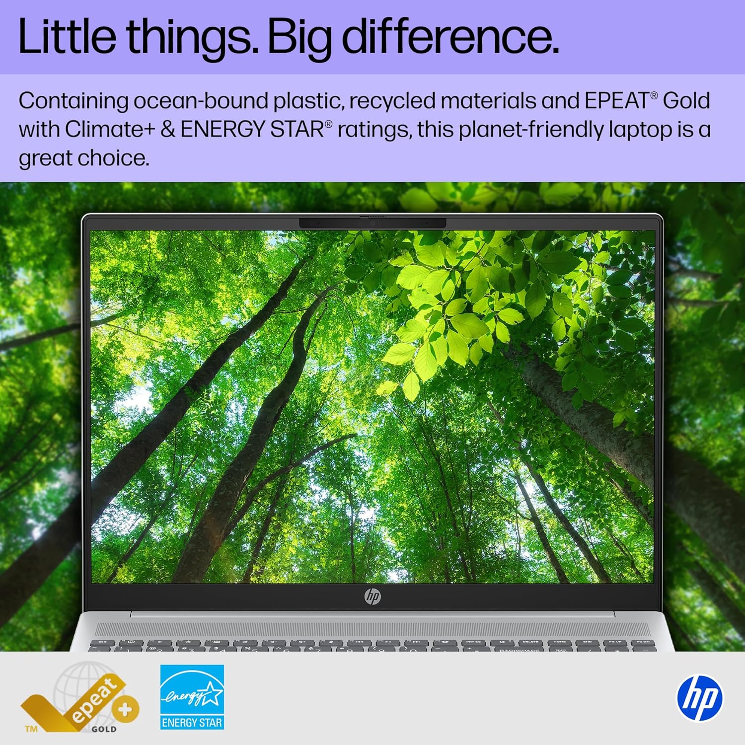 HP OmniBook 5 16 inch AI PC, 2K Touchscreen Display, Intel Core Ultra 5 225U, 16 GB RAM, 512 GB SSD, Intel Graphics, Windows 11 Home, Glacier Silver, 16-af1700nr