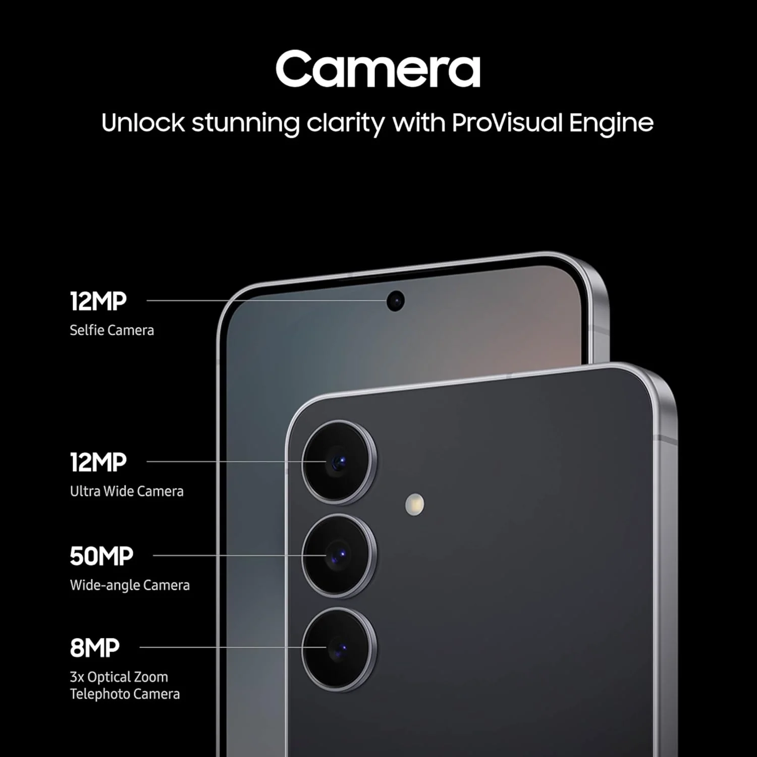 SAMSUNG Galaxy S25 FE Cell Phone (2025), 128GB AI Smartphone, Unlocked Android, Large Display, 4900mAh Battery, High Res-Camera, AI Photo Edits, Durable, US 1 Yr Warranty, JetBlack