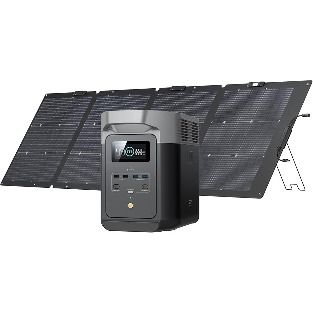 ECOFLOW Solar Generator DELTA2 with 220W Solar Panel