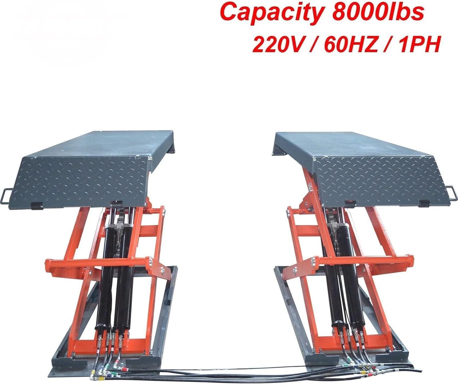 KT-X95 Full Rise Scissor Lift Mid Rise Lift Auto Car Lift Electric Lock Release 220V