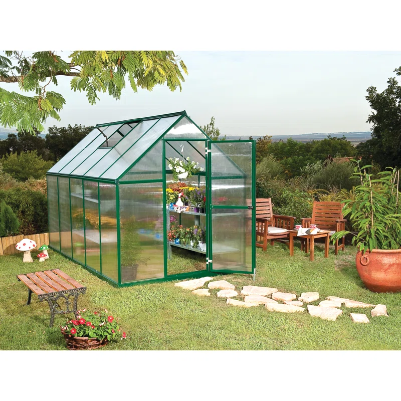 Palram - Canopia Mythos 6' W x 10' D Hobby Greenhouse
