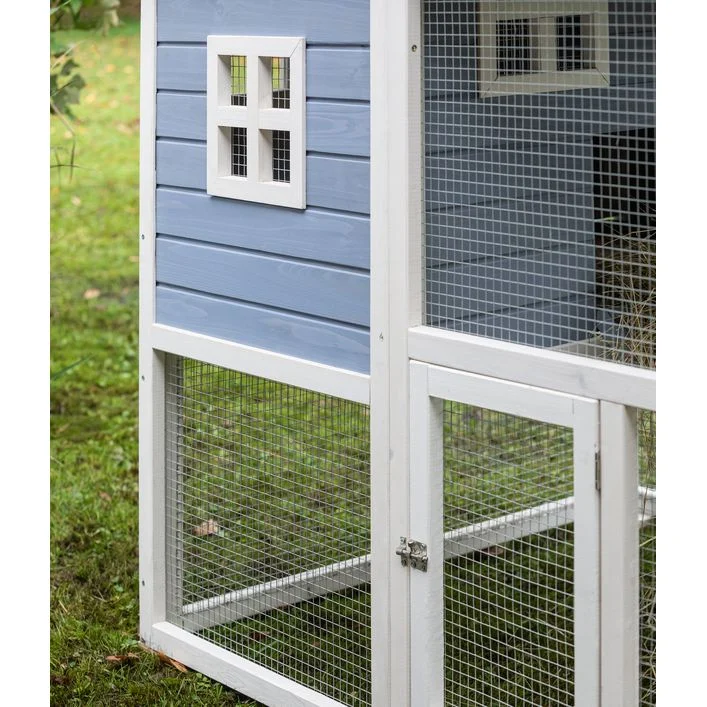 Dehner Lieblinge XXL Nagerheim Funny Flocke, hellblau, ca. B170/H120/T99 cm