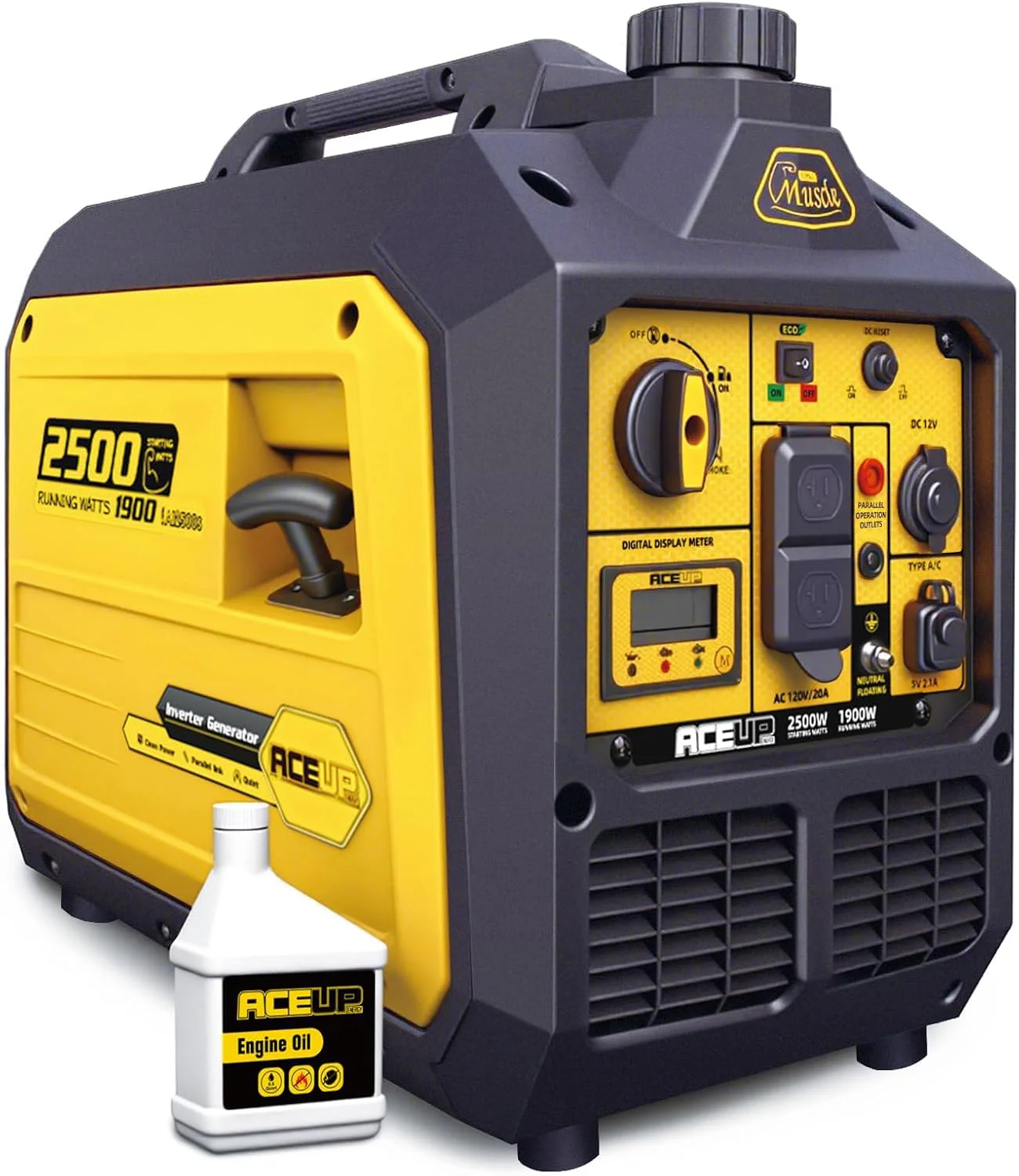 Aceup Energy 4000 Watt Inverter Generator Portable 149cc, Gas Powered Generator Quiet for Home, RV-Ready, EPA Compliant