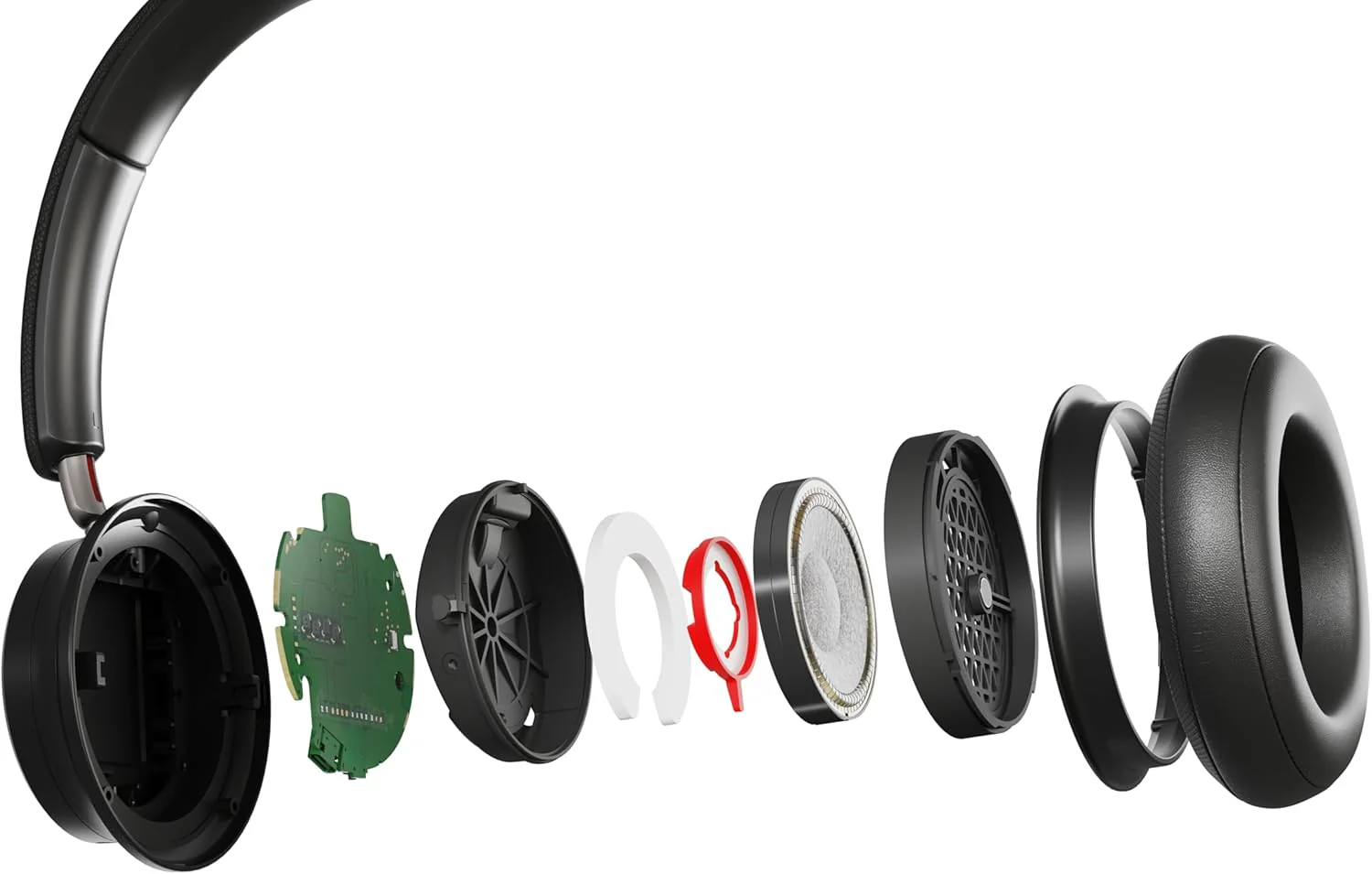 DALI IO-8 Over-The-Ear Wireless/Wired Hi-Fi Headphones with ANC, Bluetooth AptX & Patented SMC Driver Technology, 35 Hours Battery Life - (Iron Black)