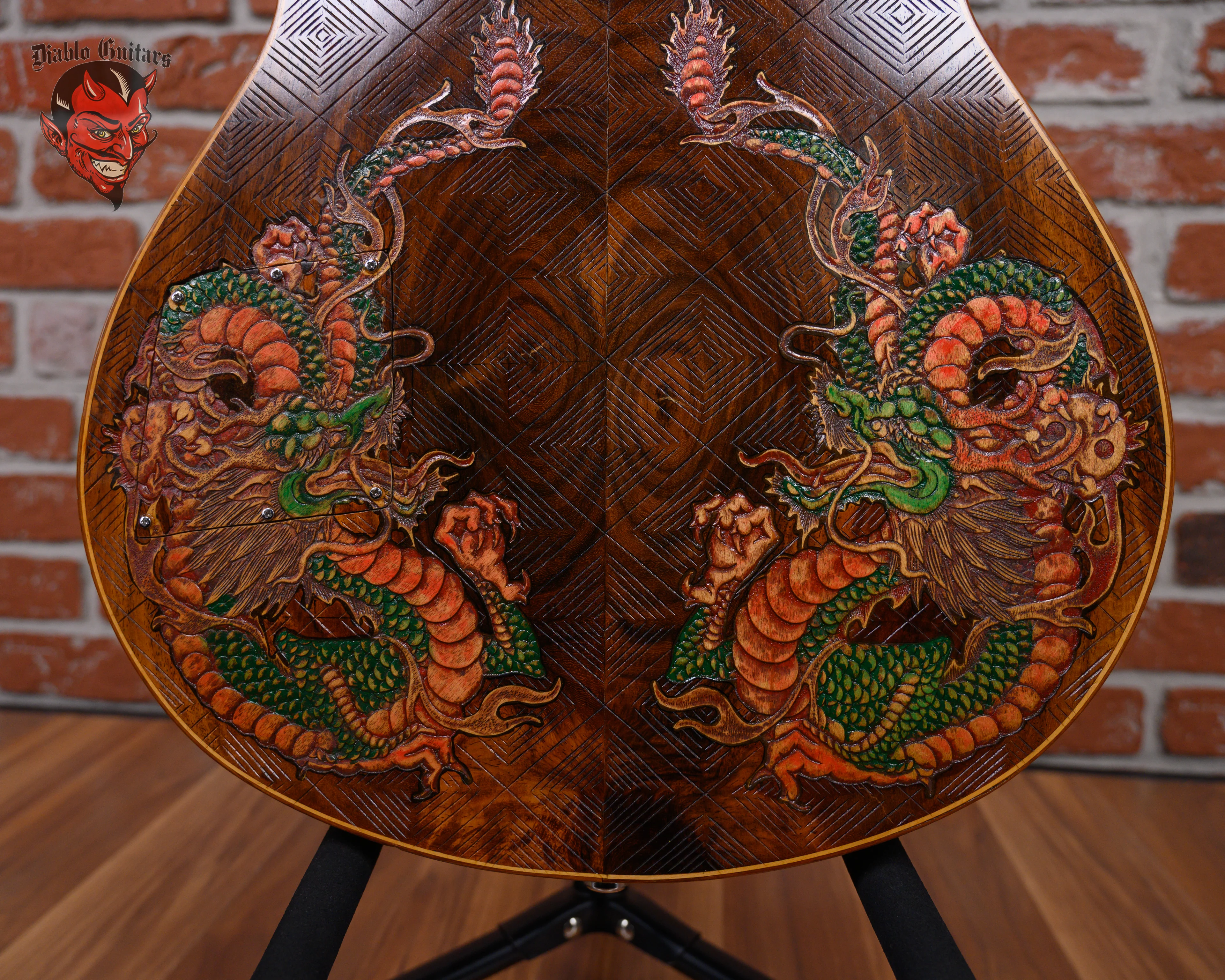 Blueberry Semi-Hollow Dragon Natural 2022 w/Gigbag