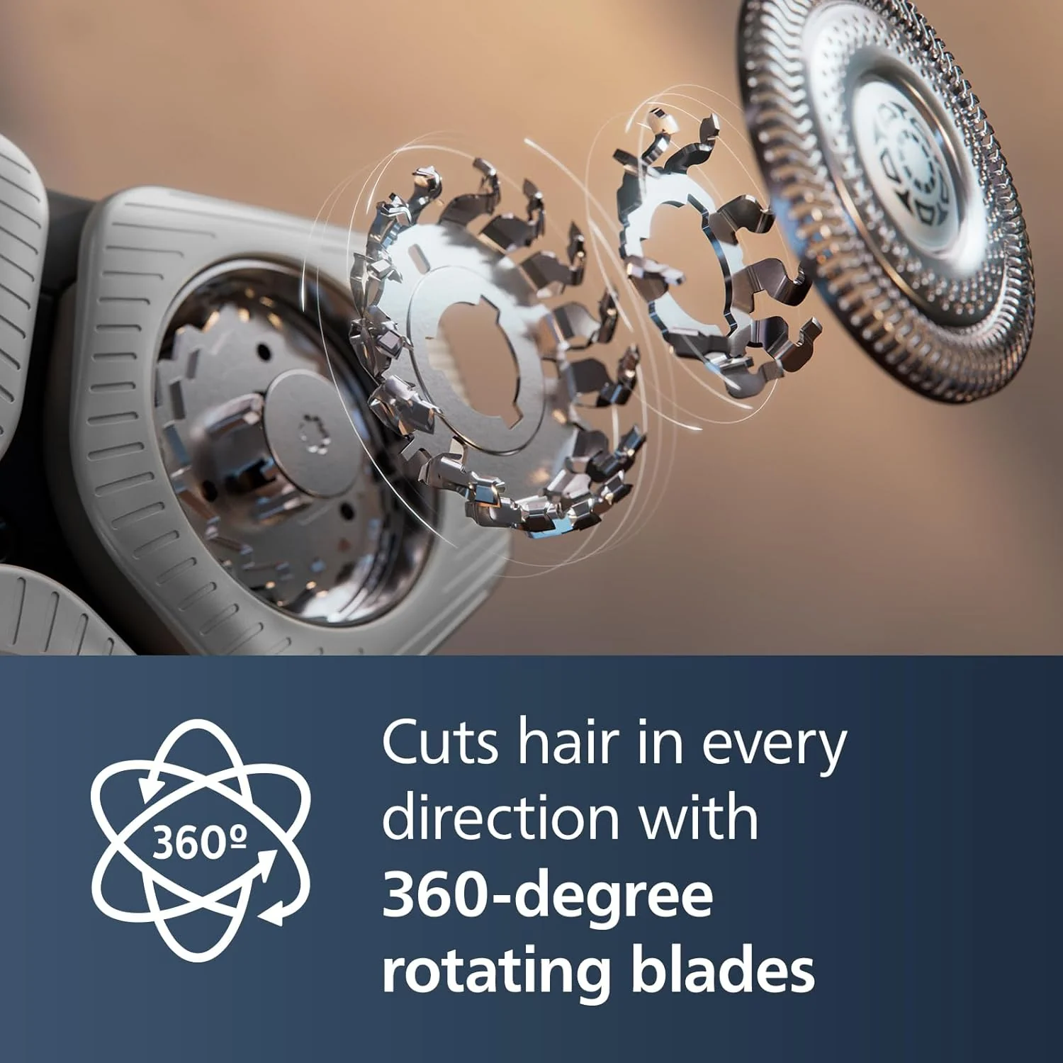 Philips Norelco S9000 Prestige Electric Shaver with Qi-Charger, Precision Trimmer and Premium Case, SP9872/86