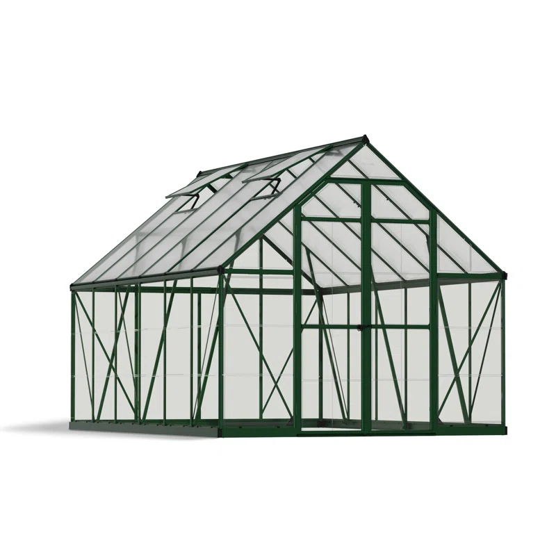 Palram - Canopia Balance 8' W Hobby Greenhouse - Green