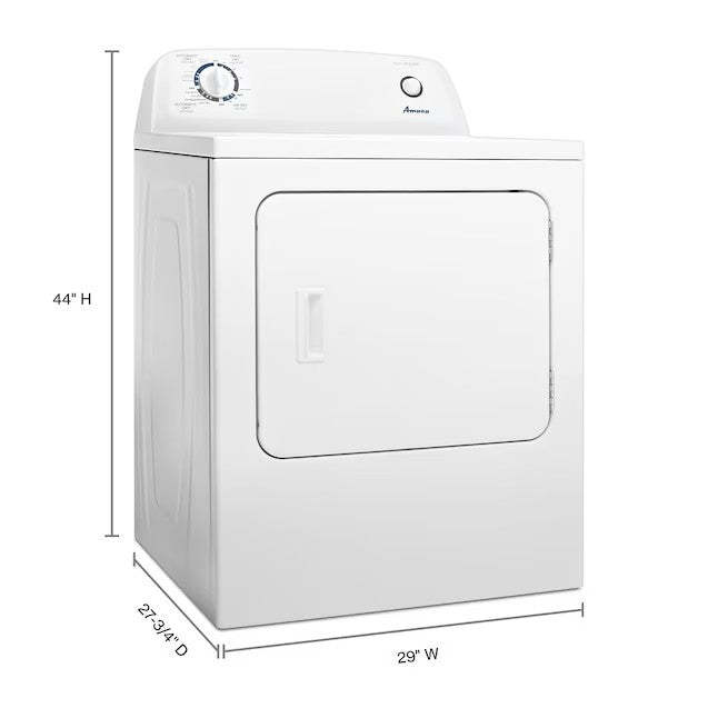 Amana 6.5-cu ft Electric Dryer (White)
