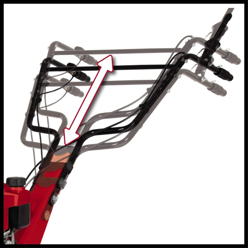 Einhell GC-MT 2236 Petrol rotary tiller (petrol, 4-stroke engine, air cooling, 2.2 kW, width 36 cm, depth 22 cm, height-adjustable guide handles and brake spur)