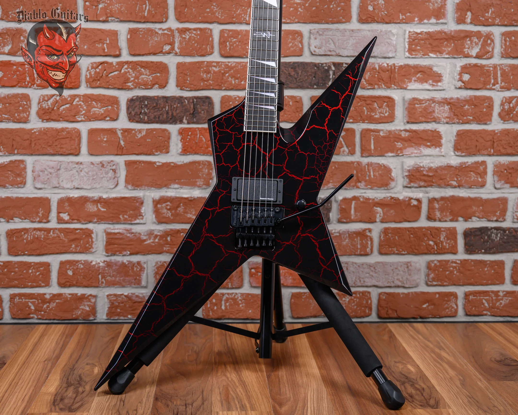 ESP Custom Shop Sammy Duet Random Star Signature Model Metallic Candy Apple Red Crackle Under Pearl Black 2025 w/OHSC