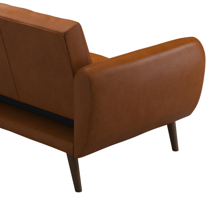 Brittany 81.5'' Vegan Leather Convertible Sofa