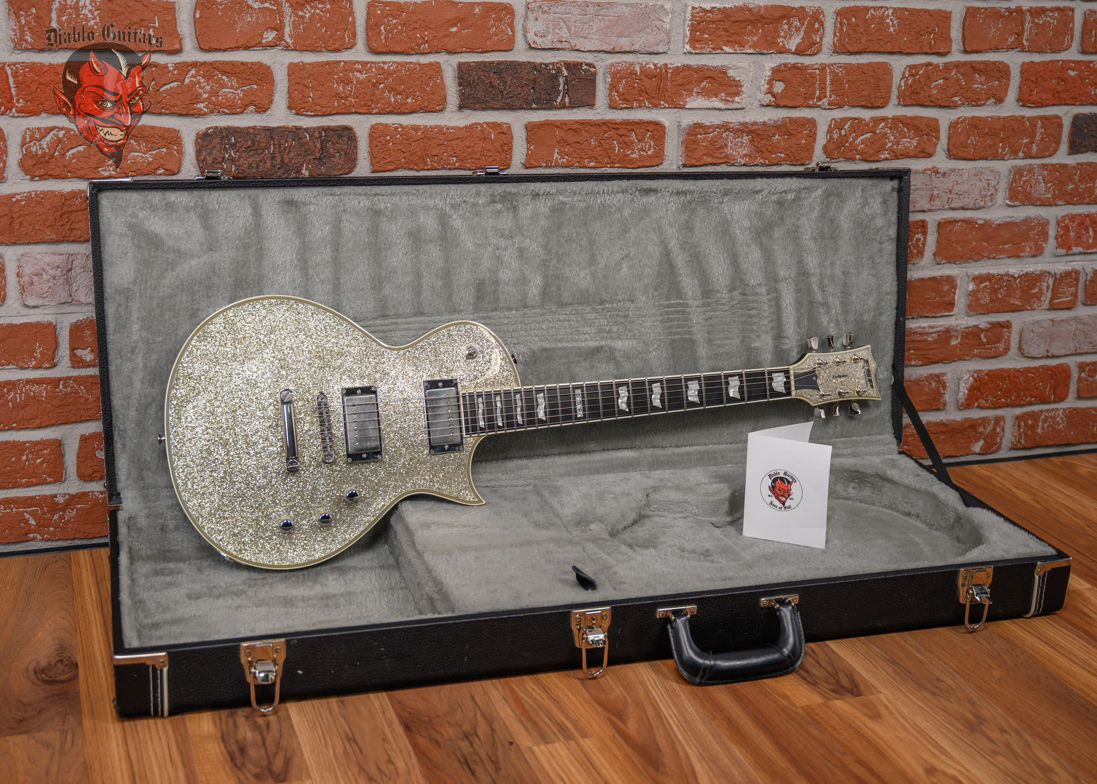 ESP Standard Eclipse-II Silver Sparkle 2013 w/OHSC
