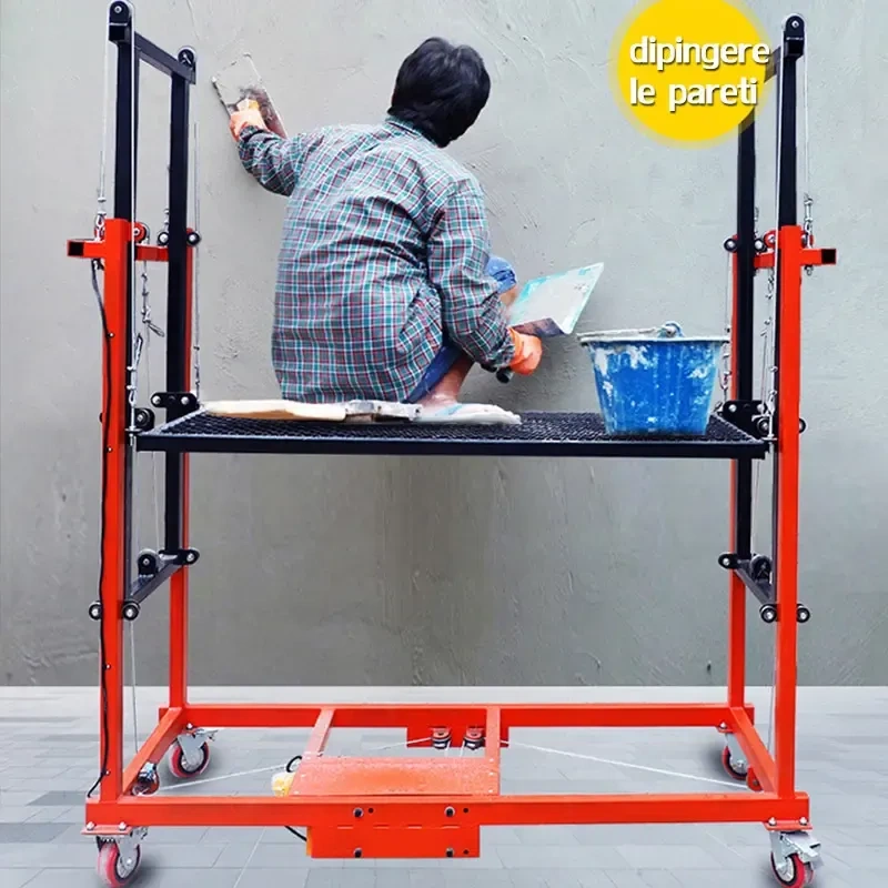 🔥 Multiple Models Foldable Electric Scaffolding Lift Platform(🔥Loads Up To 500KG!)