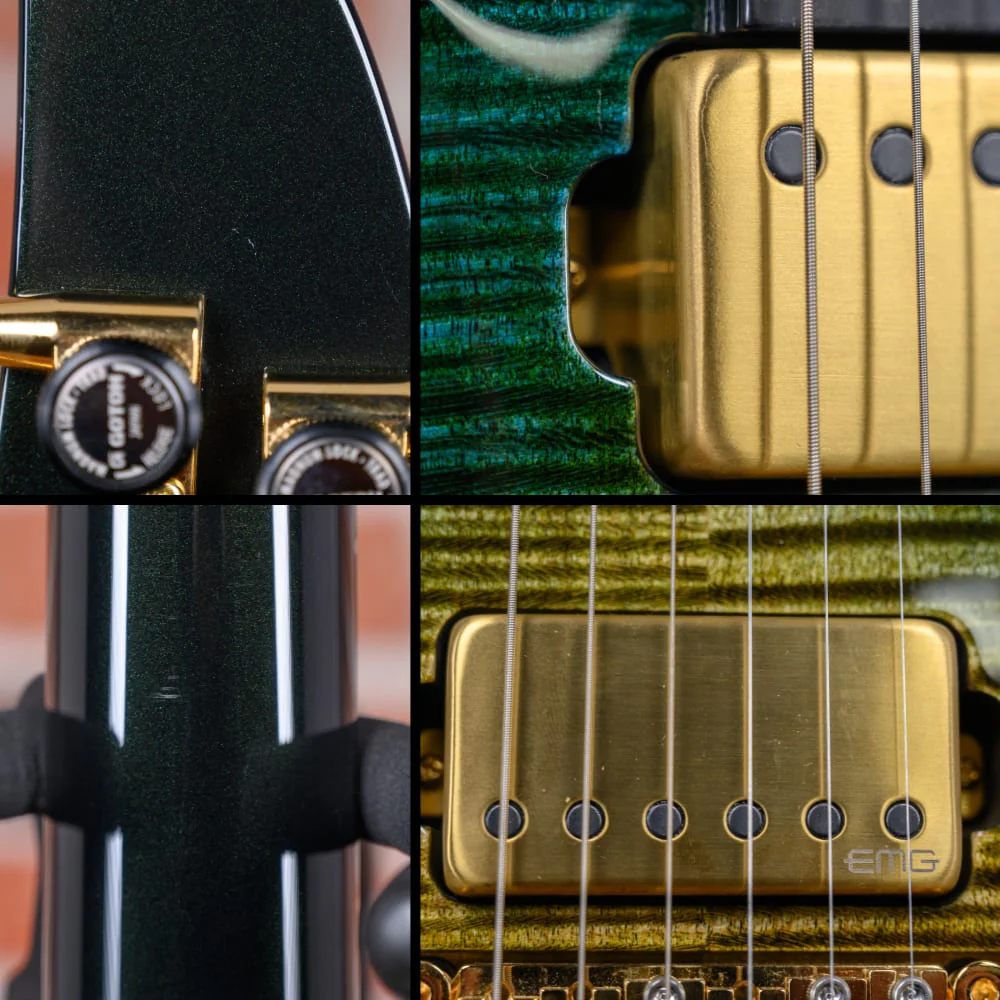 ESP Custom Shop Horizon CTM FR/FM Flamed Maple Top Turquoise Green Teardrop Sunburst 2024 w/OHSC