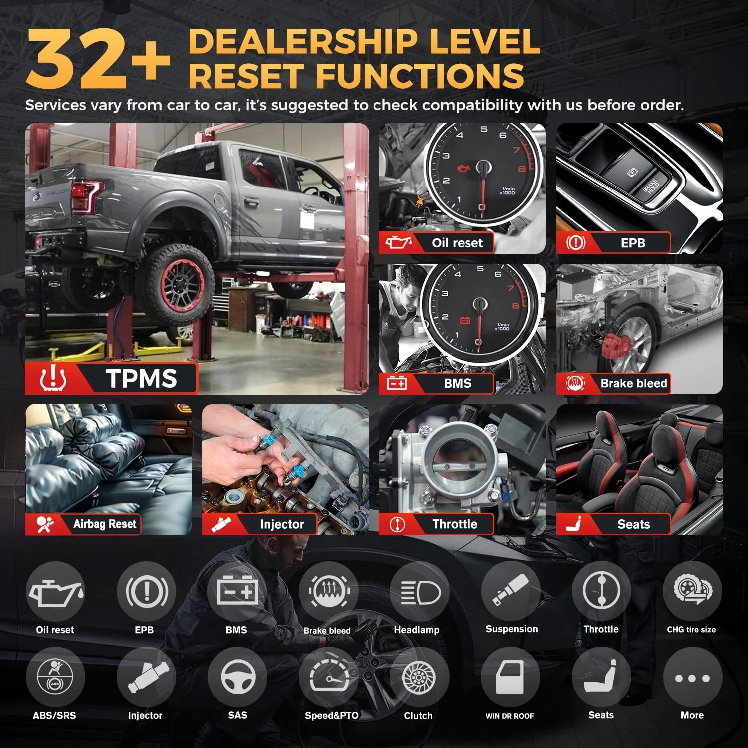 Autel MaxiCheck MX808S-TS Scanner: 2025 Same as MX900-TS TS900, US Ver. of MaxiCOM MK808S-TS MK808Z-TS Upgrade of MK808S MK808Z, Top TPMS Programming Tool, 3000+ Active Test, 28+ Service, 11 OS, FCA