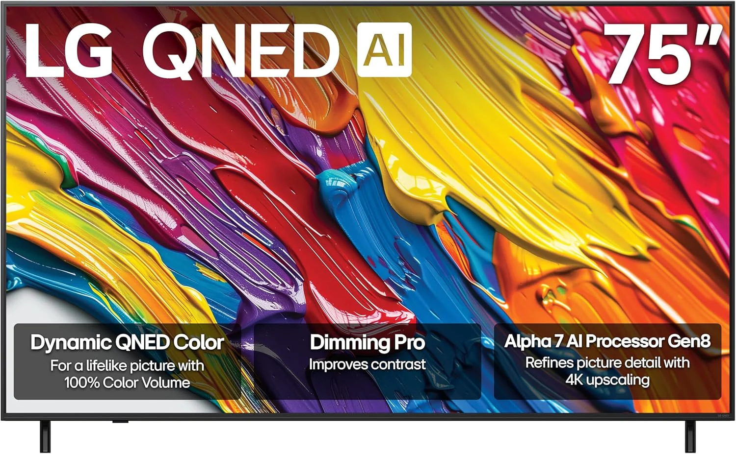 LG 50-Inch Class QNED AI 4K QNED82A Series Smart TV w/AI Sound, HDR10, 4K Super Upscaling, Filmmaker Mode, Wow Orchestra, Alexa Built-in (50QNED82AUA, 2025)