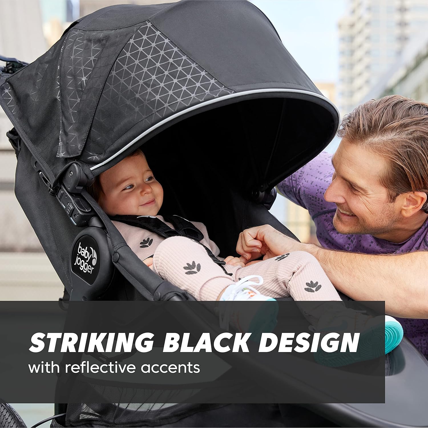 Baby Jogger Summit X3 Jogging Stroller, Midnight Black