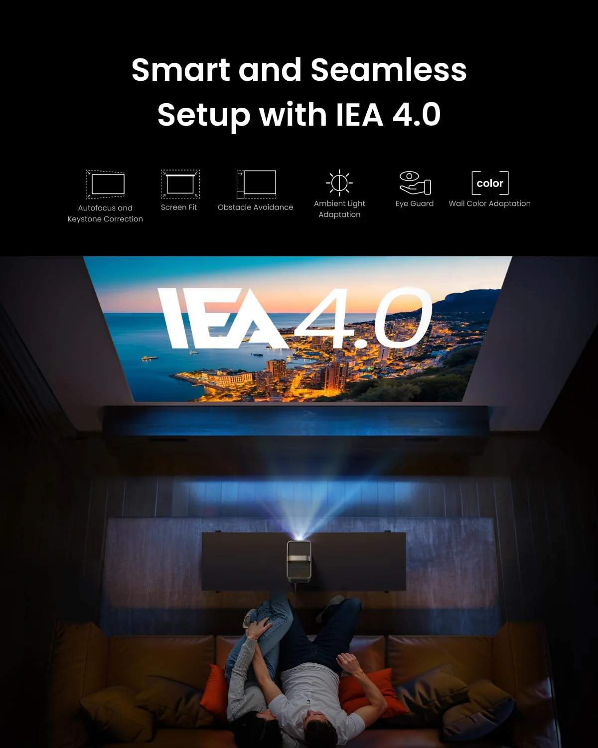 NEBULA Cosmos 4K SE Smart Projector, Nebulamaster, High-Brightness with Dolby Vision, 200