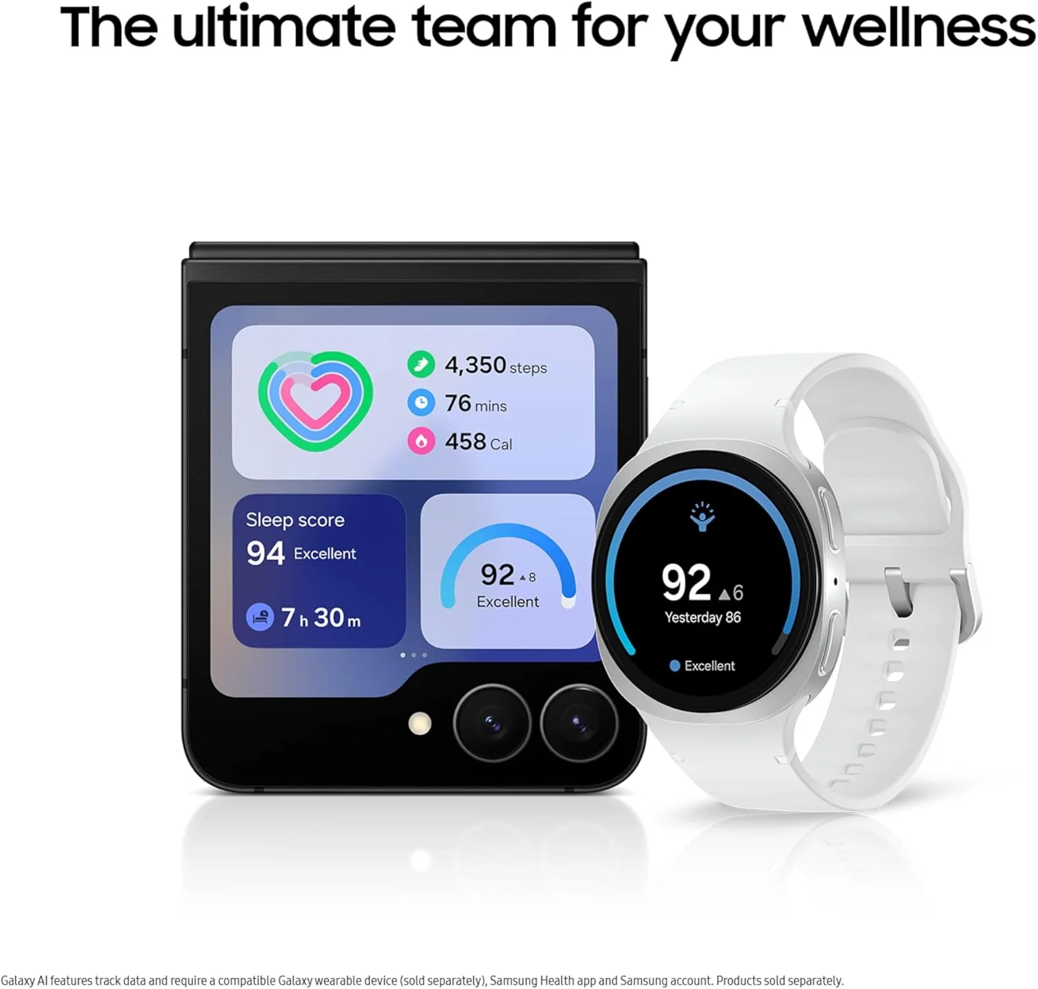 Galaxy Z Flip7 FE Cell Phone, 128GB AI Smartphone, Unlocked Android, Long Battery Life, 2025, 1 Yr Manufacturer Warranty, Black