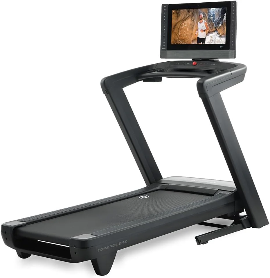NordicTrack Commercial Series 2450; iFIT-Enabled Incline Treadmill for Running and Walking with 22” Pivoting Touchscreen and SpaceSaver Design
