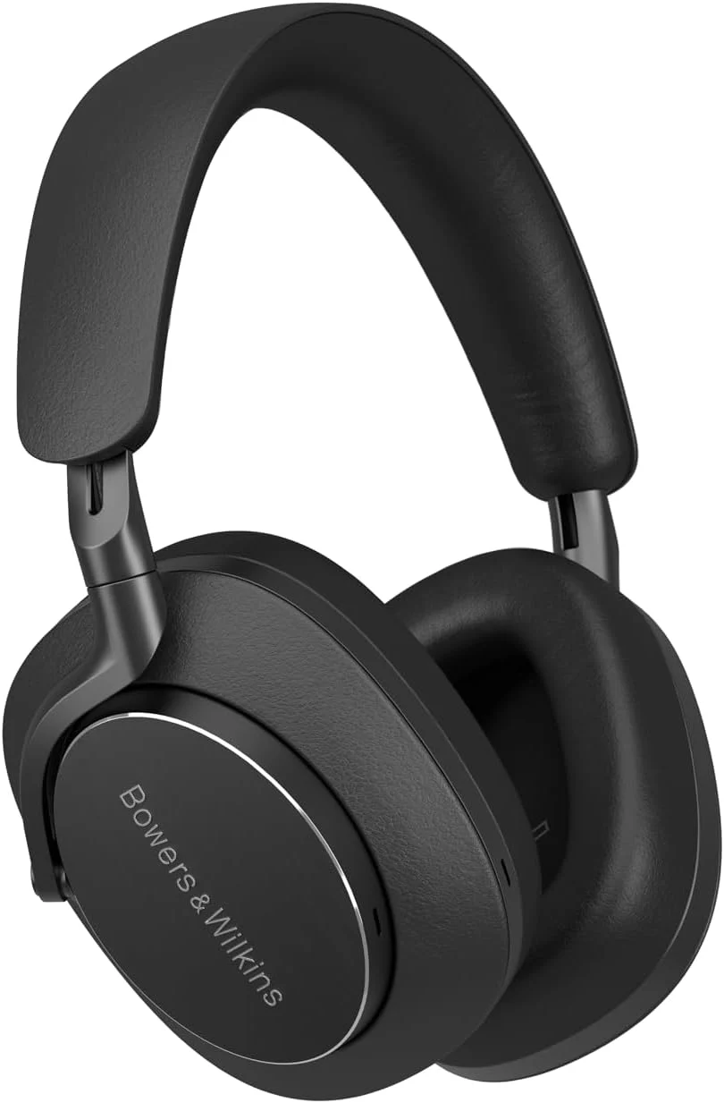 Bowers & Wilkins Px8 Over-Ear Wireless Headphones, Advanced Active Noise Cancellation, Luxurious Materials, 30-Hour Battery Life, 15-Min Quick Charging, Black