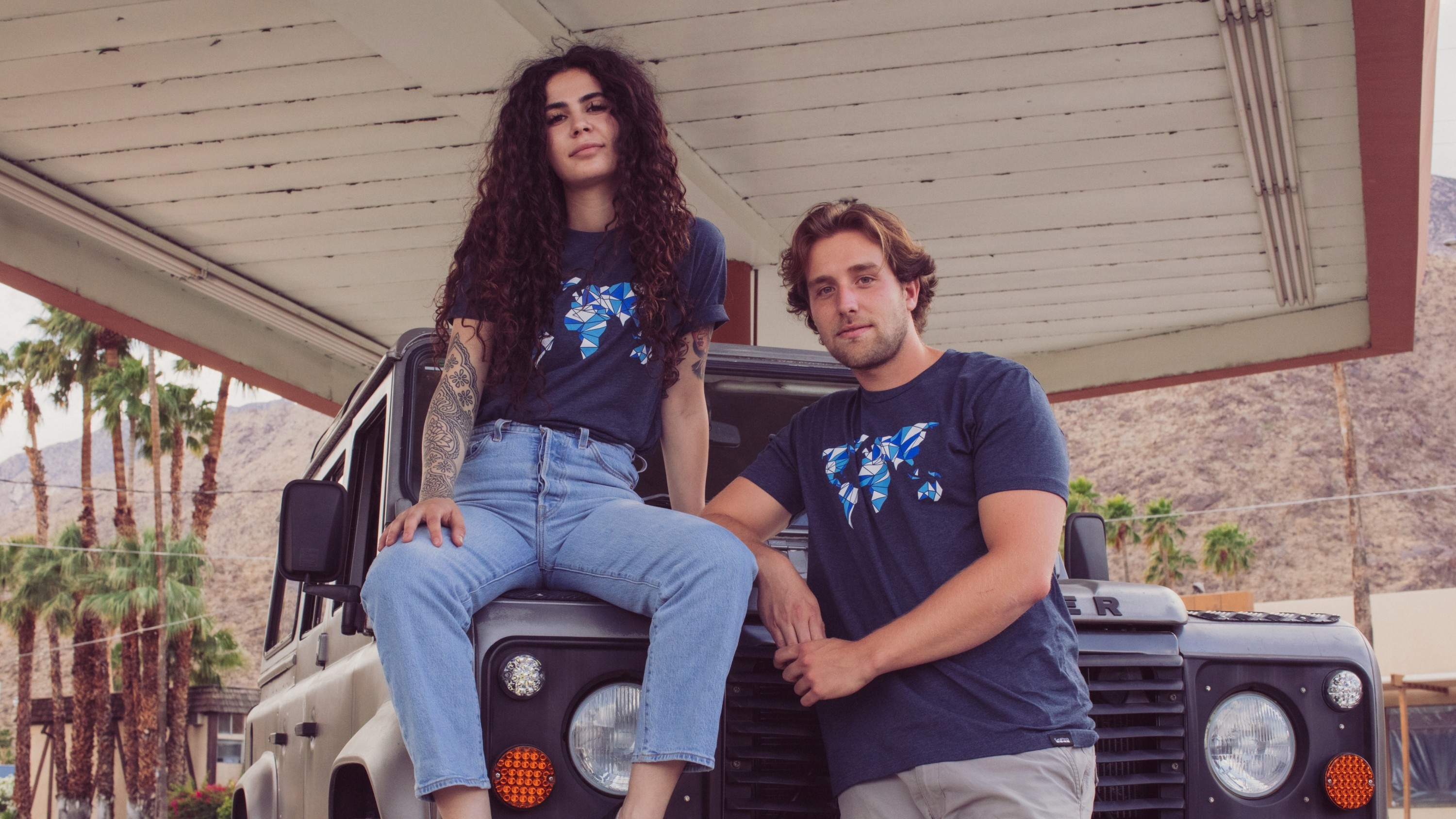 Global Graphic Tee (Blue)