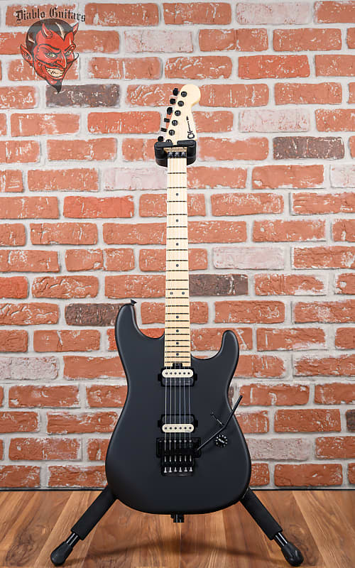Charvel Jim Root Signature Pro-Mod San Dimas Style 1 HH FR E Satin Black 2022 w/ Softshell Case