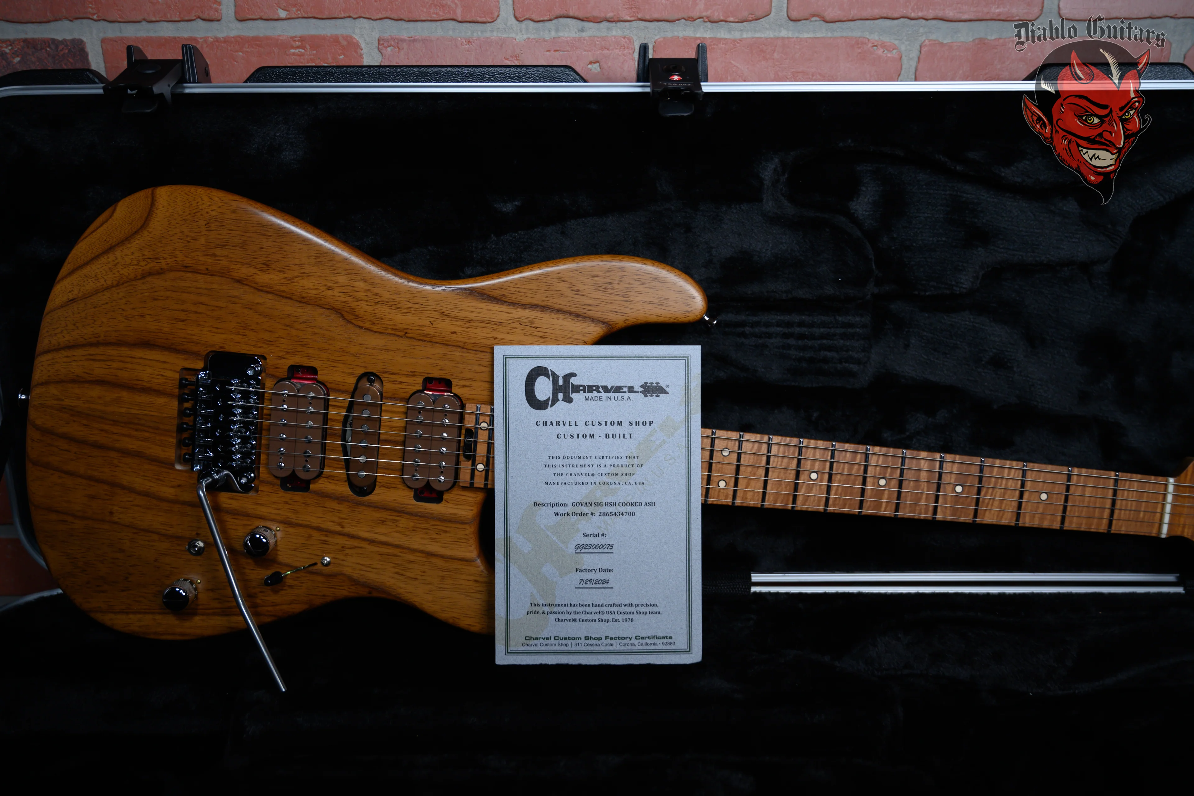 Charvel Guthrie Govan USA Signature HSH Caramelized Ash Natural 2024 w/OHSC