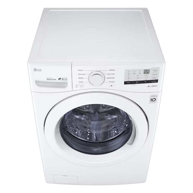 LG 4.5-cu ft High Efficiency Stackable Front-Load Washer (White) ENERGY STAR