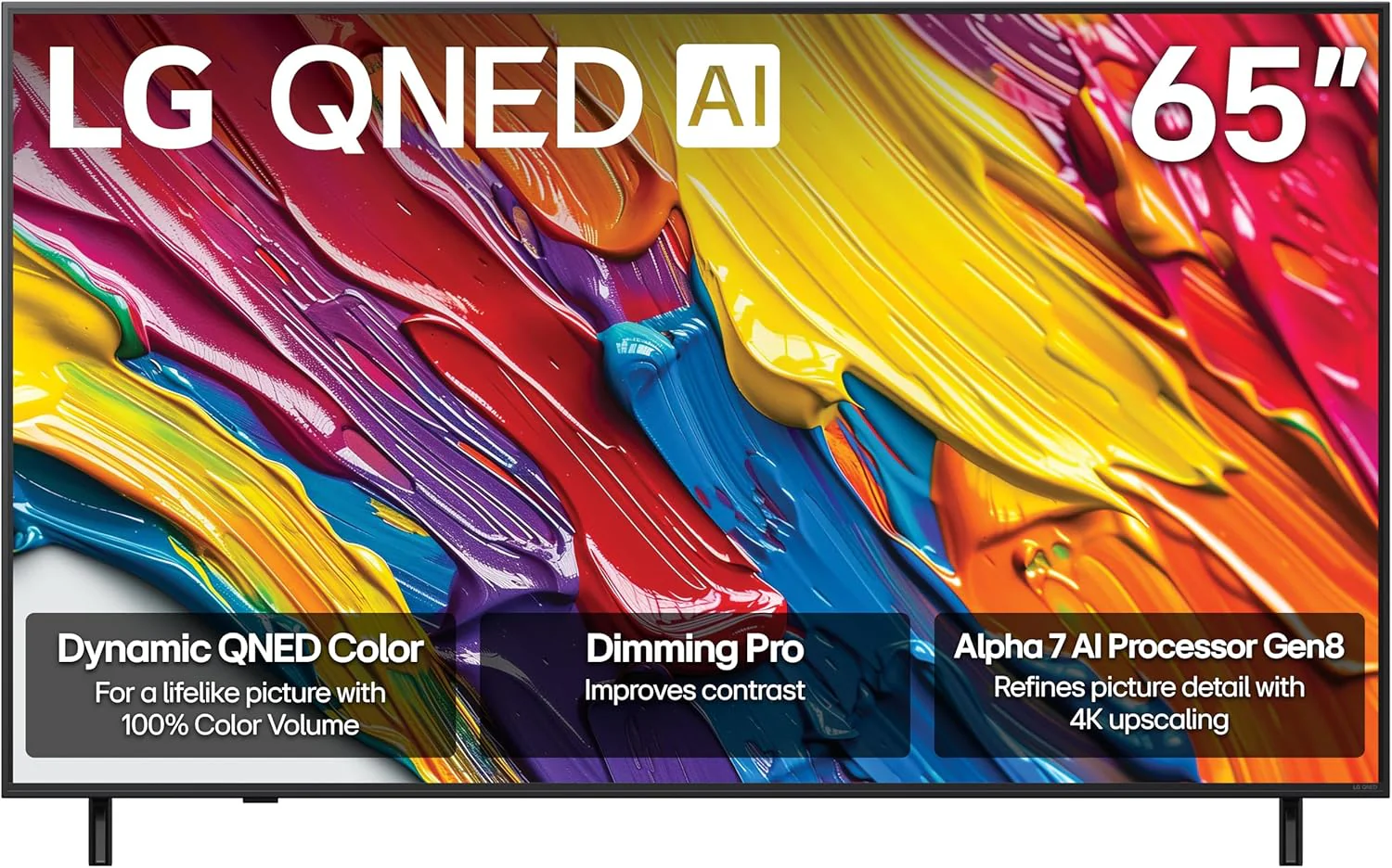 LG 86-Inch Class QNED AI 4K QNED82A Series Smart TV w/AI Sound, HDR10, 4K Super Upscaling, Filmmaker Mode, Wow Orchestra, Alexa Built-in (86QNED82AUA, 2025)