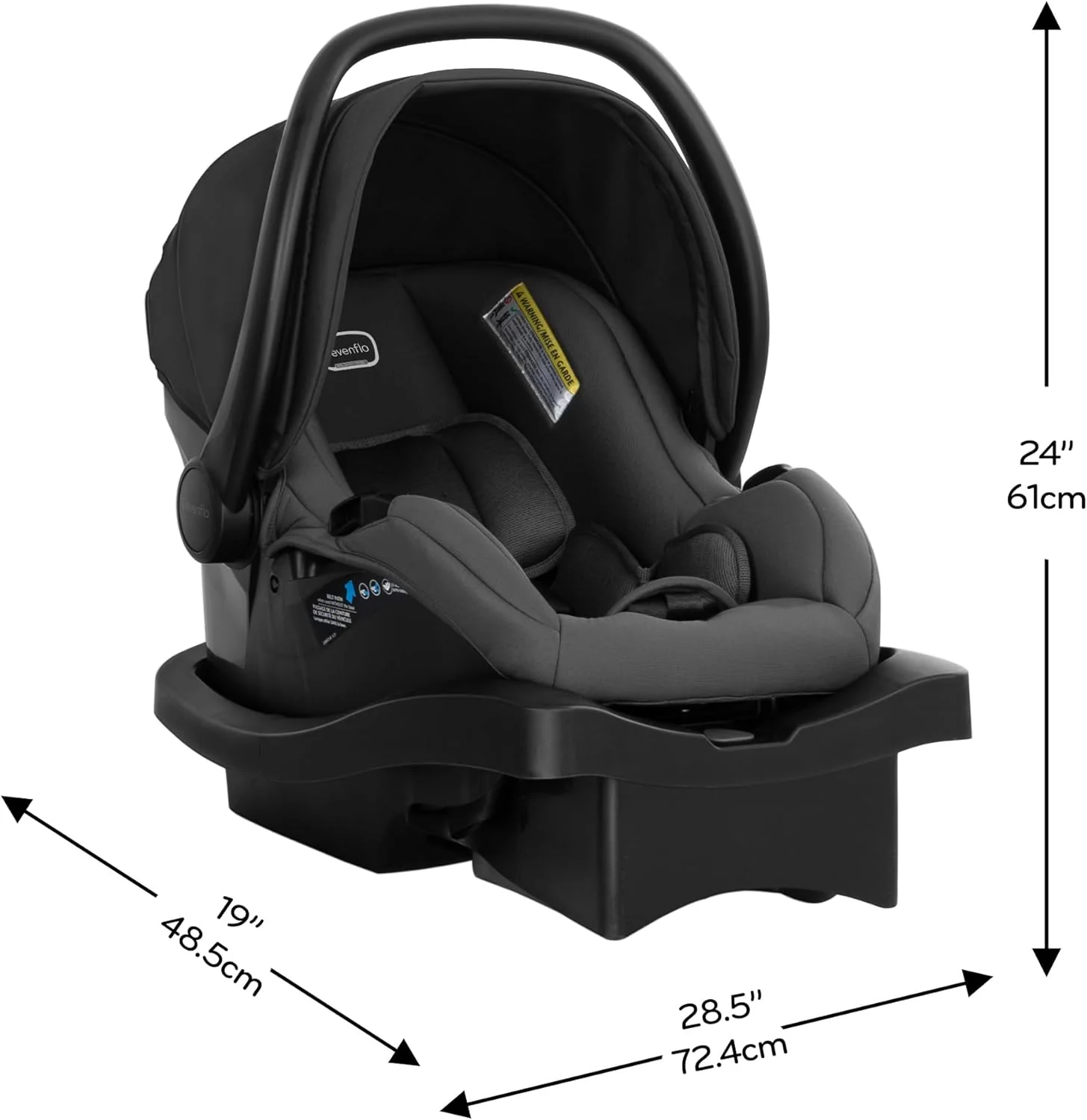 Evenflo Omni Signature Travel System with LiteMax Infant Car Seat - Porto Black