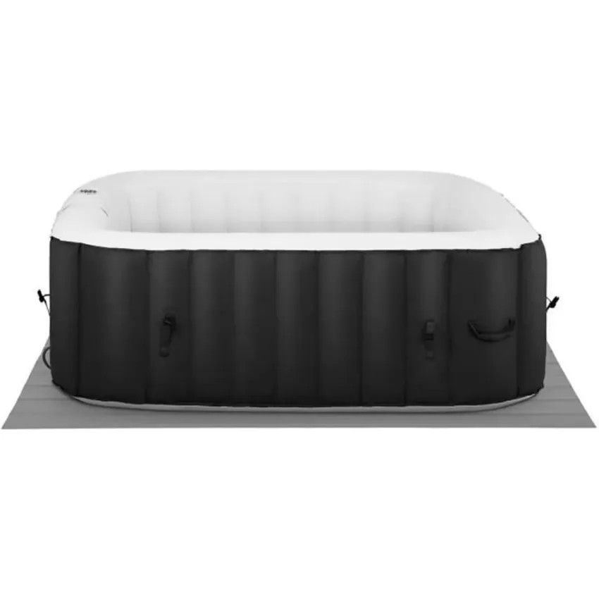 Uniprodo Spa Gonflable 6 Places Personnes Carr&eacute; Ext&eacute;rieur Semi Rigide Bain &Agrave; Remous