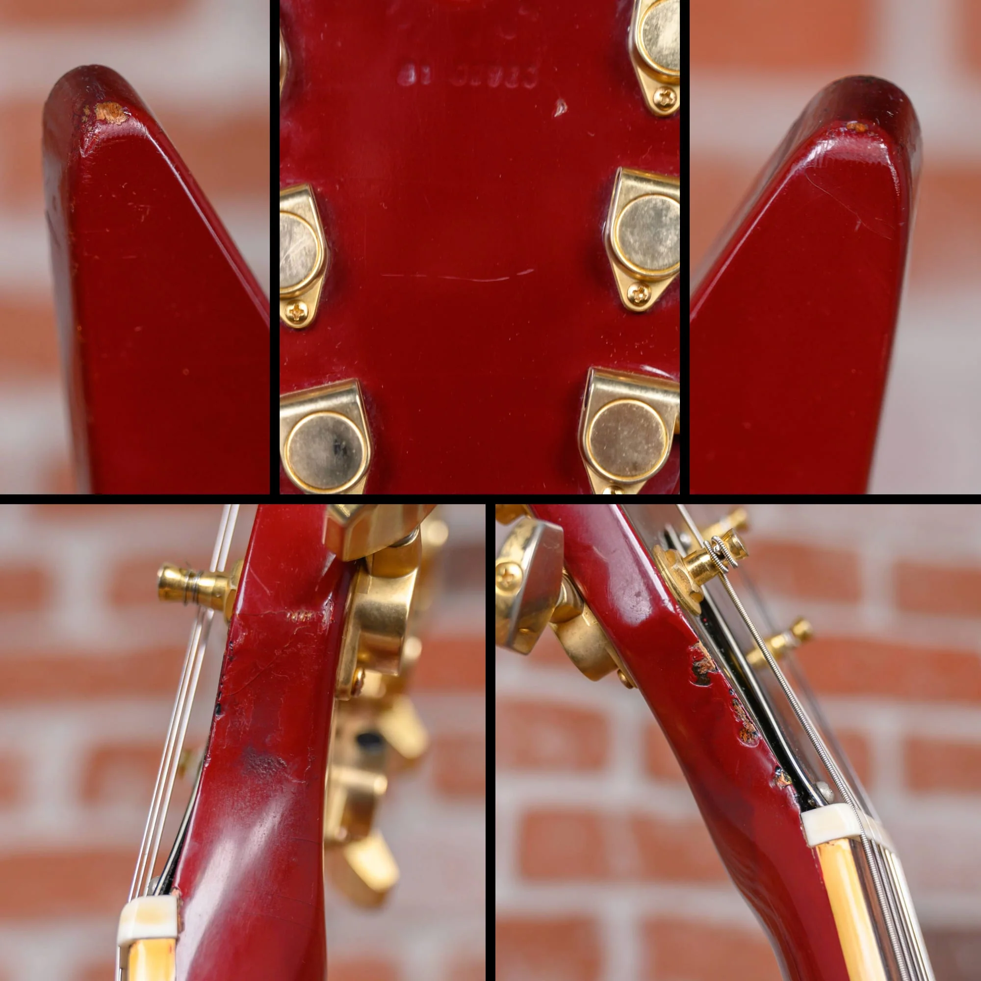 Dean V Cherry 1981 w/Hard Shell Case