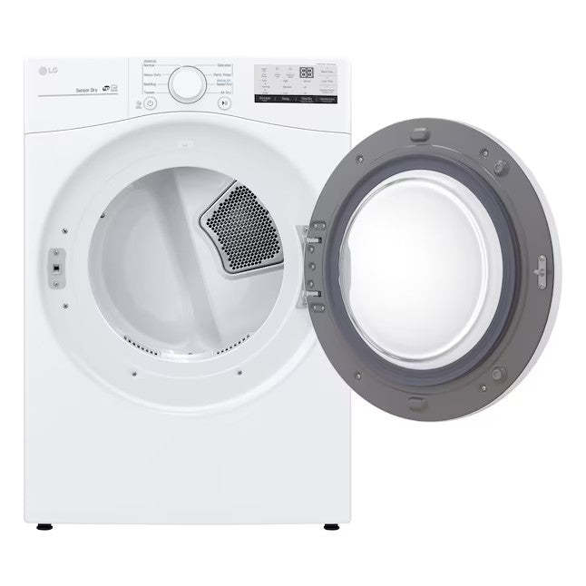 LG 7.4-cu ft Stackable Electric Dryer (White) ENERGY STAR