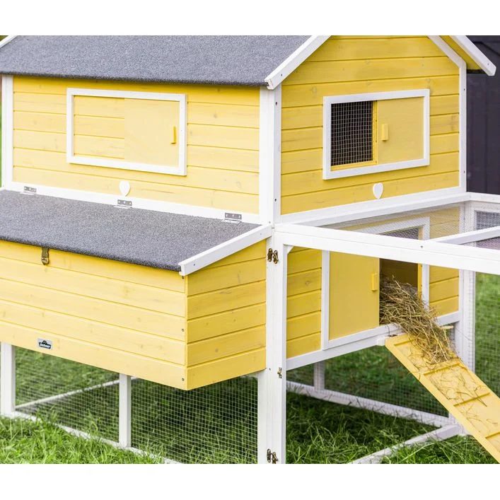 Dehner Lieblinge Hühnerstall Miami, gelb, ca. B337/H158,5/T145,8 cm