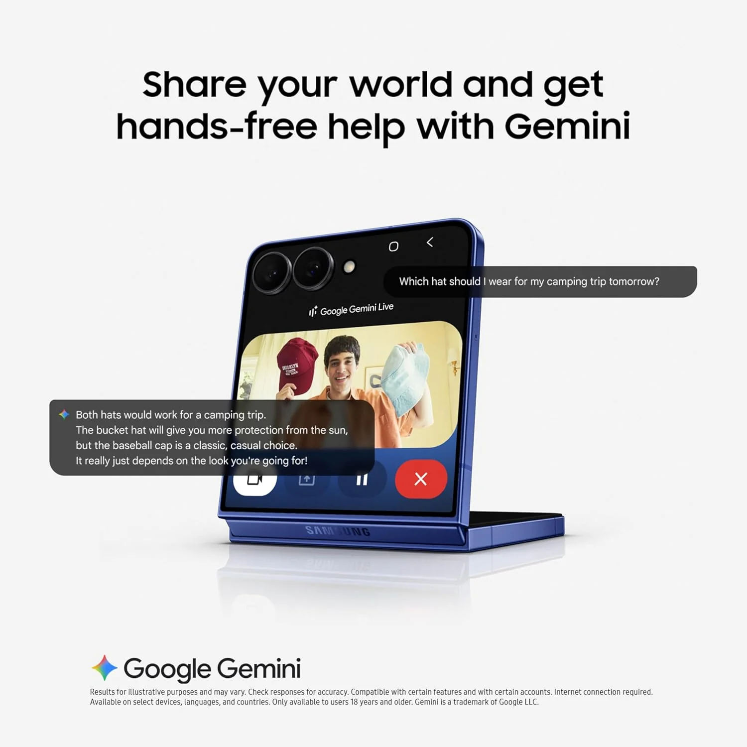 Samsung Galaxy Z Flip7 Cell Phone, 512GB AI Smartphone, Unlocked Android, Long Battery Life, 2025, US 1 Yr Manufacturer Warranty, Blue Shadow