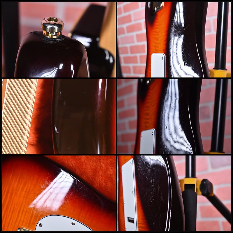 Fender 50th Anniversary Limited Edition American Standard Strat Flame Maple Top & Back Antique Burst #2377 1996 w/OHSC