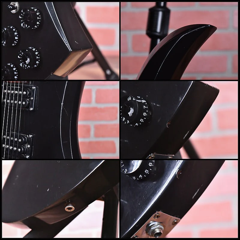 B.C. Rich USA Mockingbird Black 1983 w/Hardshell Case